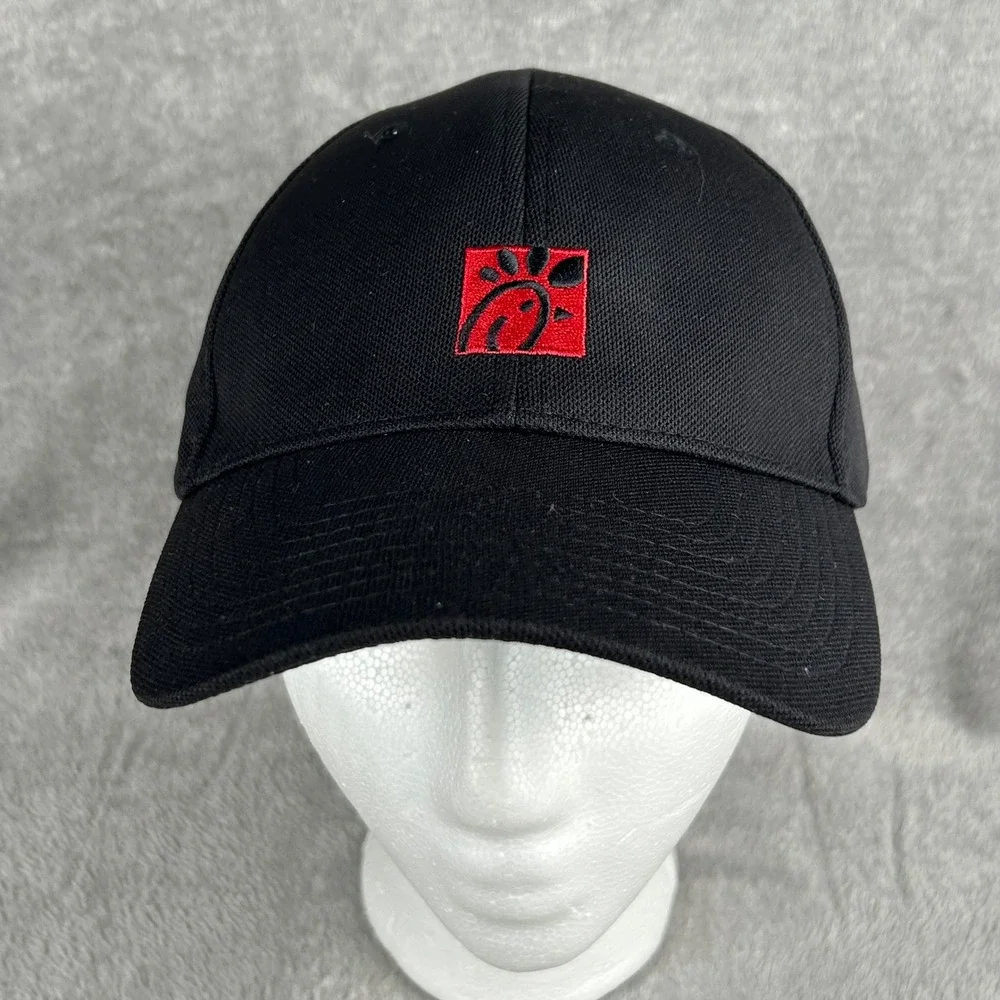 Chick-fil-A Employee Uniform Hat Oobe Team Style Black Adjustable Baseball Cap